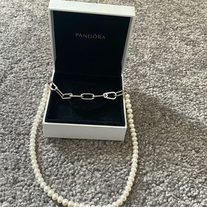 Pandora pearl necklace